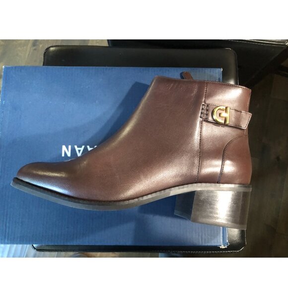 Cole Haan Womens Brown Zipper Booties. Size 8.5 - Picture 5 of 5
